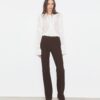 Top con volant in jersey trasparente Top con volant in jersey trasparente