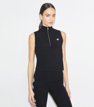 Top con zip a compressione
