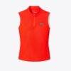 Top con zip in poliestere Top con zip in poliestere