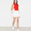 Top con zip in poliestere Top con zip in poliestere