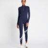 Top corto con mezza zip e maniche lunghe Top corto con mezza zip e maniche lunghe