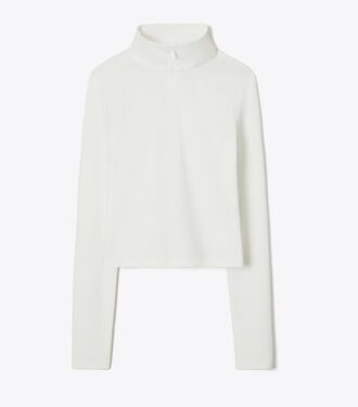 Top corto jacquard