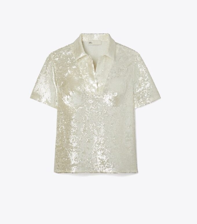 Top impreziosito da paillettes Top impreziosito da paillettes