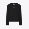 Top in cotone con logo