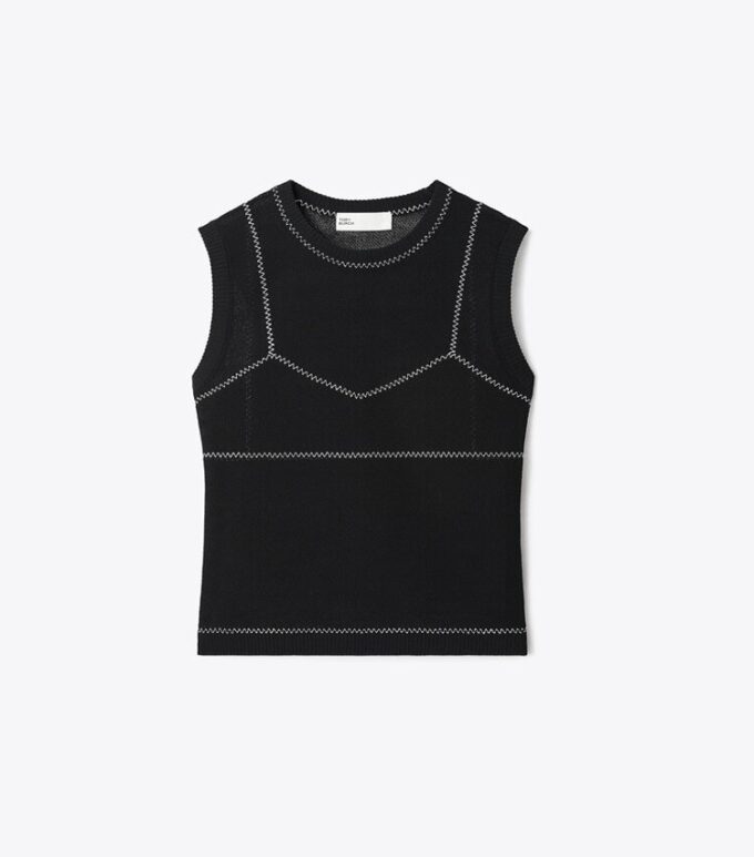 Top in cotone e nylon Top in cotone e nylon