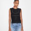 Top in cotone e nylon Top in cotone e nylon