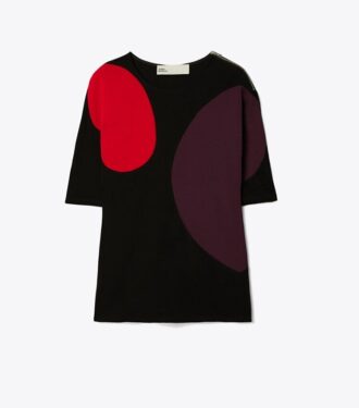 Top in maglia color block