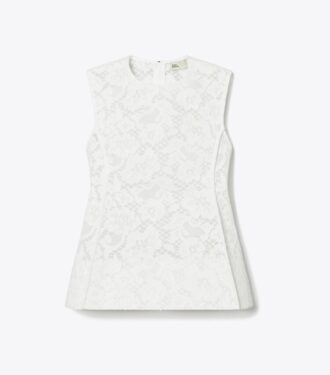 Top in pizzo cordato