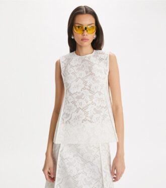 Top in pizzo cordato