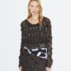 Top in velluto con ruches Top in velluto con ruches