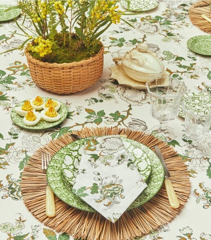 Tovaglia rotonda Happy Times Bouquet, 108″