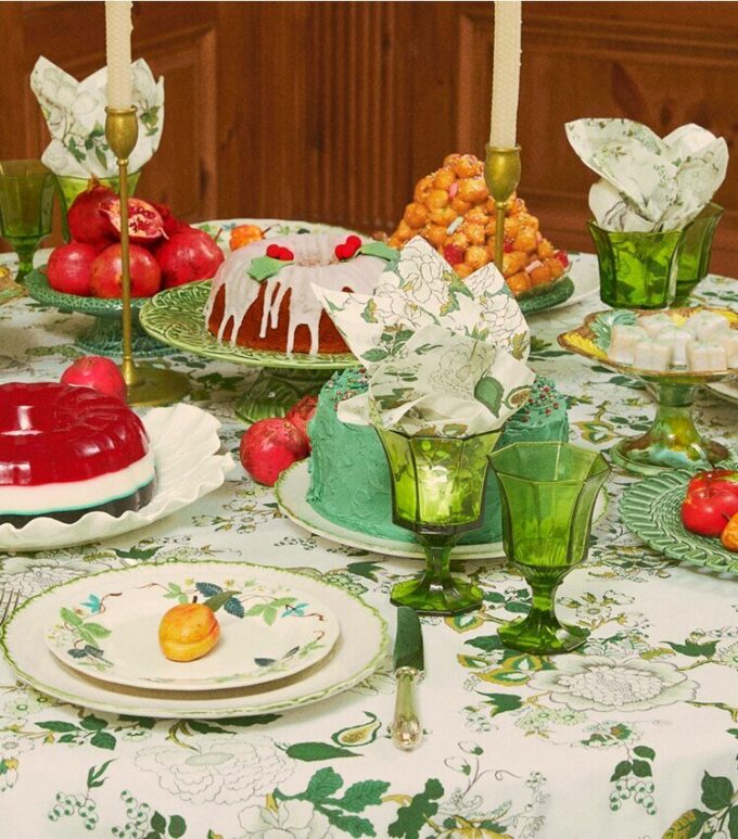 Tovaglioli da tavola Happy Times Bouquet, set da 4 Tovaglioli da tavola Happy Times Bouquet, set da 4